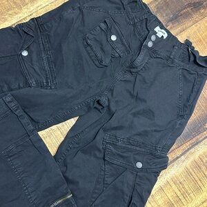 Garage black cargo pants